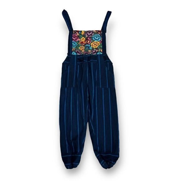 No Brand Pants - Guatemalan Ikat Vintage Embroidery Striped Custom Jumpsuit Size Small